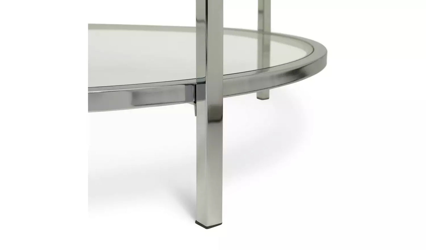 Boutique Round Coffee Table - Silver